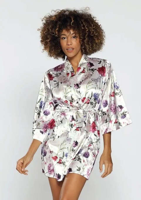 Peniuar DKaren Flowers S-2XL DKaren Peniuar DKaren Flowers S-2XL DKaren