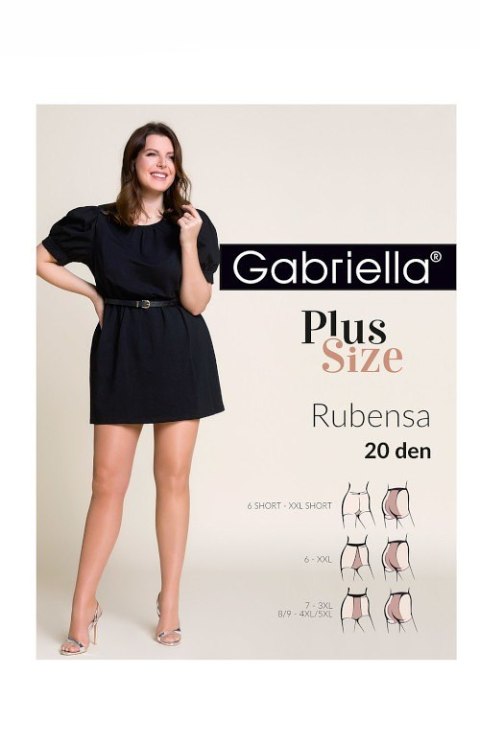 Rajstopy Gabriella 161 Rubensa Plus Size 20 den 7-3XL Gabriella Rajstopy Gabriella 161 Rubensa Plus Size 20 den 7-3XL Gabriella
