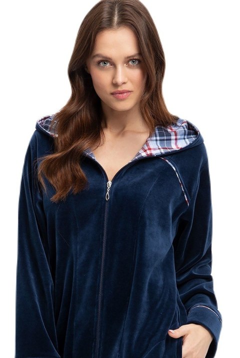 Szlafrok Luna 389 Velour M-2XL Z24 damski Luna Szlafrok Luna 389 Velour M-2XL Z24 damski Luna