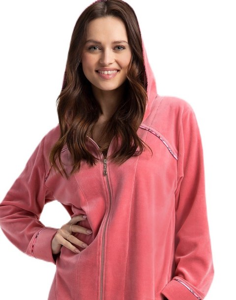 Szlafrok Luna 389 Velour M-2XL Z24 damski Luna Szlafrok Luna 389 Velour M-2XL Z24 damski Luna