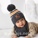 Komplet AJS 46-414 Czapka+szalik AJS Komplet AJS 46-414 Czapka+szalik AJS
