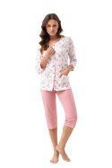 Piżama Luna 668 3/4 3XL L24 rozpinana damska Luna Piżama Luna 668 3/4 3XL L24 rozpinana damska Luna
