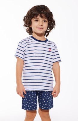 Piżama Cornette Kids Boy 801/111 Marine kr/r 98-128 Cornette