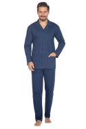 Piżama Regina 463 dł/r 2XL-3XL L24 męska rozpinana Regina Piżama Regina 463 dł/r 2XL-3XL L24 męska rozpinana Regina