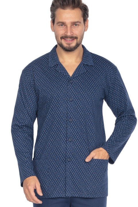 Piżama Regina 463 dł/r 2XL-3XL L24 męska rozpinana Regina Piżama Regina 463 dł/r 2XL-3XL L24 męska rozpinana Regina