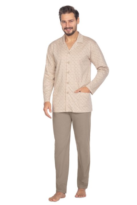 Piżama Regina 463 dł/r 2XL-3XL L24 męska rozpinana Regina Piżama Regina 463 dł/r 2XL-3XL L24 męska rozpinana Regina