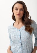 Piżama Luna 668 3/4 M-2XL L24 rozpinana damska Luna Piżama Luna 668 3/4 M-2XL L24 rozpinana damska Luna