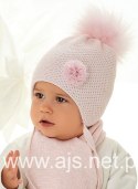 Komplet AJS 48-308 Czapka+szalik dziewczęcy AJS Komplet AJS 48-308 Czapka+szalik dziewczęcy AJS