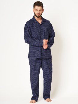 Piżama Key MNS 457 B24 Flanela dł/r 3XL-4XL męska rozpinana Key