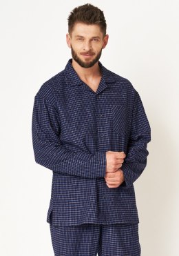 Piżama Key MNS 457 B24 Flanela dł/r 3XL-4XL męska rozpinana Key