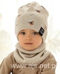 Komplet AJS 48-370 Czapka+tuba/komin dwustronna chłopięca AJS Komplet AJS 48-370 Czapka+tuba/komin dwustronna chłopięca AJS