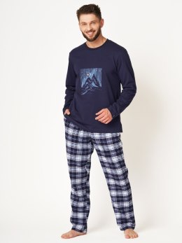 Piżama Key MNS 412 B24 Flanela dł/r M-2XL męska Key
