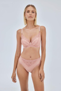 Majtki Nude Rose - koronkowe stringi z wysokim stanem Alles Majtki Nude Rose - koronkowe stringi z wysokim stanem Alles