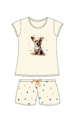 Piżama Cornette Young Girl 788/108 Chihuahua kr/r 134-164 Cornette