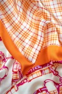 Apaszka Satin Plaid Chain Art Of Polo 20960 Art Of Polo