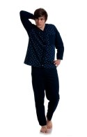 Piżama Gucio 0280 dł/r M-2XL męska rozpinana Gucio Piżama Gucio 0280 dł/r M-2XL męska rozpinana Gucio