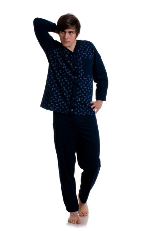 Piżama Gucio 0280 dł/r M-2XL męska rozpinana Gucio Piżama Gucio 0280 dł/r M-2XL męska rozpinana Gucio