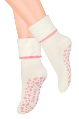 Skarpety Steven art.038 Frotte ABS dziewczęce 26-34 Steven