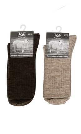 Skarpety Tak Natural Wool 1078 bezuciskowe 41-46 Tak