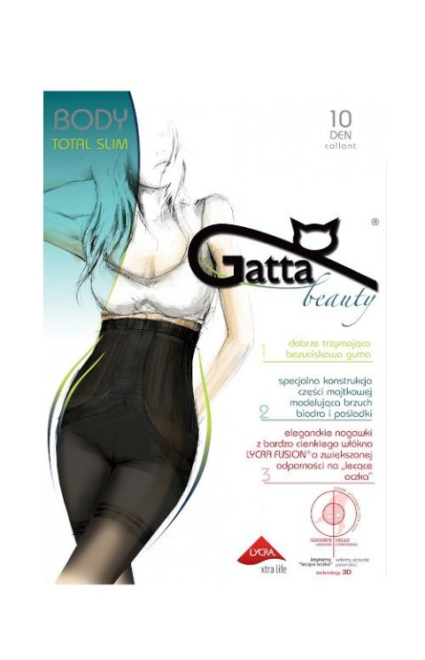 Rajstopy Gatta Body Total Slim Fusion 10 den 2-4 Gatta Rajstopy Gatta Body Total Slim Fusion 10 den 2-4 Gatta